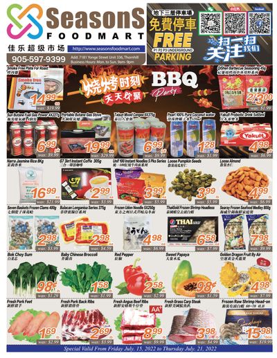 Seasons Food Mart (Thornhill) Flyer July 15 to 21