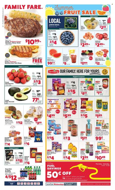 Family Fare (MI) Weekly Ad Flyer July 17 to July 24