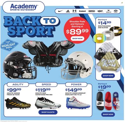 Academy Sports + Outdoors Weekly Ad Flyer July 17 to July 24 Academy Sports + Outdoors Weekly Ad Flyer July 17 to July 24