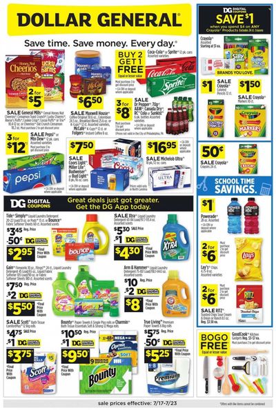 Dollar General Weekly Ad Flyer July 17 to July 24