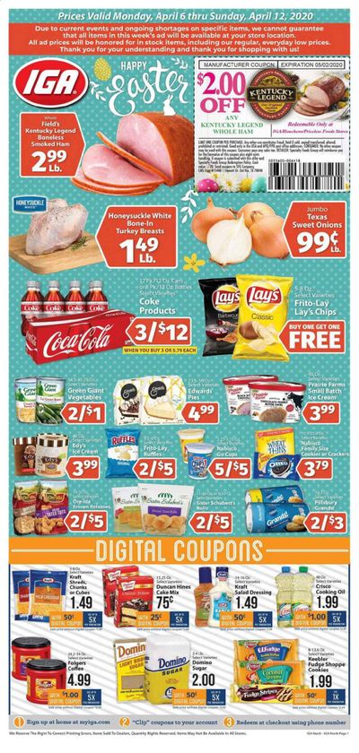 IGA (Indiana) Weekly Ad & Flyer April 6 to 12
