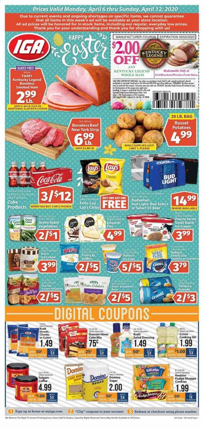 IGA (Kentucky) Weekly Ad & Flyer April 6 to 12