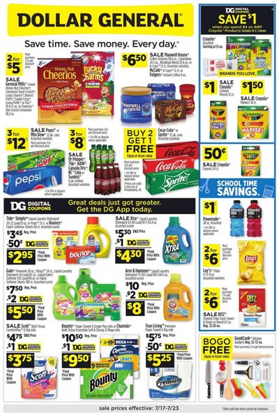 Dollar General Weekly Ad Flyer July 18 to July 25