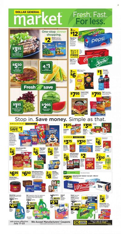Dollar General (TN) Weekly Ad Flyer July 18 to July 25