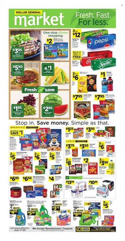 Dollar General (KY) Weekly Ad Flyer July 18 to July 25