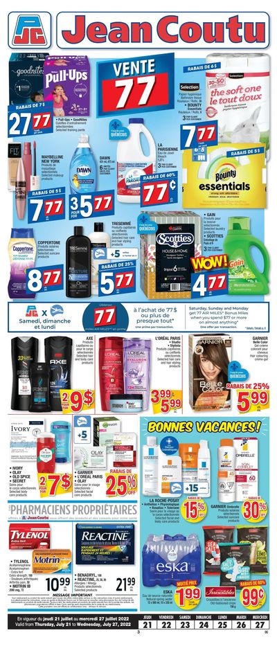 Jean Coutu (QC) Flyer July 21 to 27