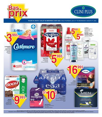 Clini Plus Flyer July 21 to August 3