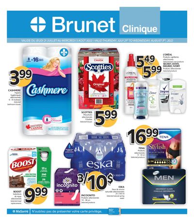 Brunet Clinique Flyer July 21 to August 3