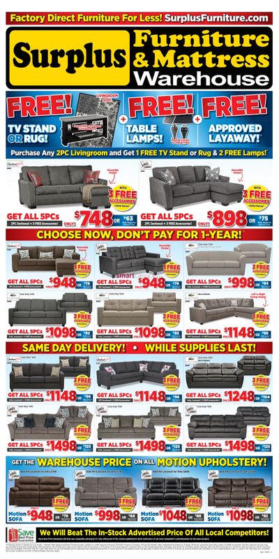 Surplus Furniture & Mattress Warehouse (Sydney) Flyer April 7 to May 4