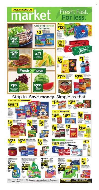 Dollar General (LA) Weekly Ad Flyer July 19 to July 26