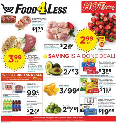 Food 4 Less (CA) Weekly Ad Flyer July 19 to July 26