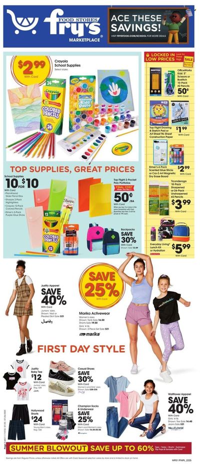 Fry’s (AZ) Weekly Ad Flyer July 19 to July 26