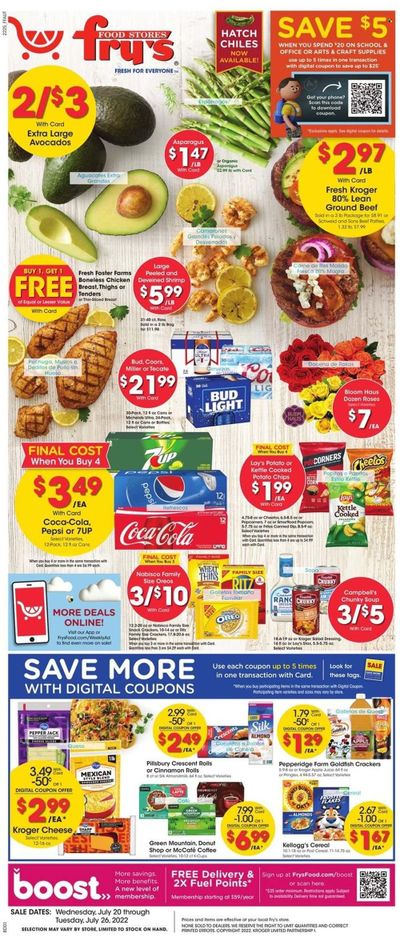 Fry’s (AZ) Weekly Ad Flyer July 19 to July 26