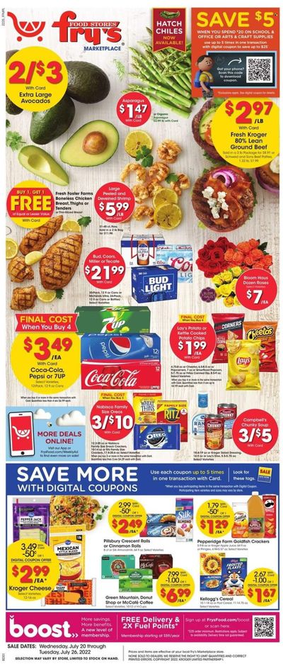 Fry’s (AZ) Weekly Ad Flyer July 19 to July 26
