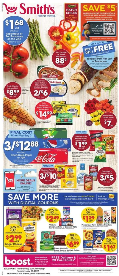 Smith's (AZ, ID, MT, NM, NV, UT, WY) Weekly Ad Flyer July 19 to July 26