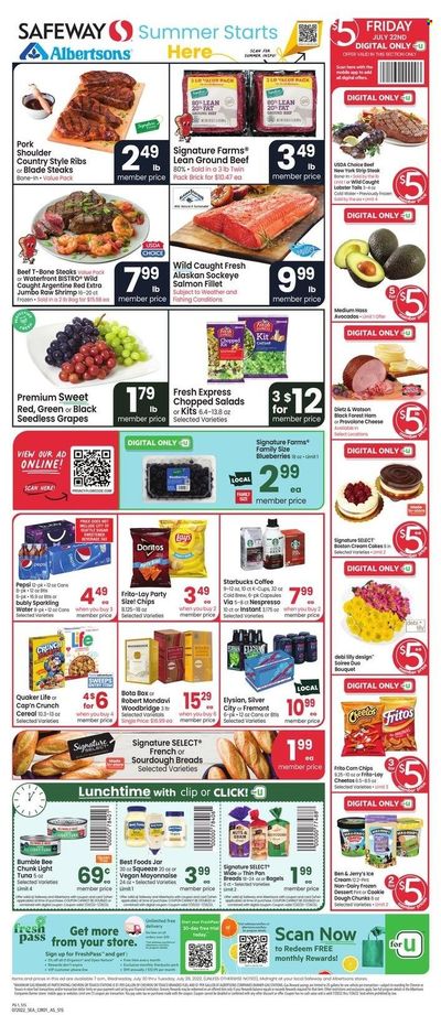 Safeway (WA) Weekly Ad Flyer July 19 to July 26