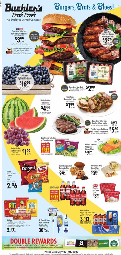 Buehler's (OH) Weekly Ad Flyer July 19 to July 26