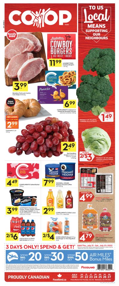 Foodland Co-op Flyer July 21 to 27