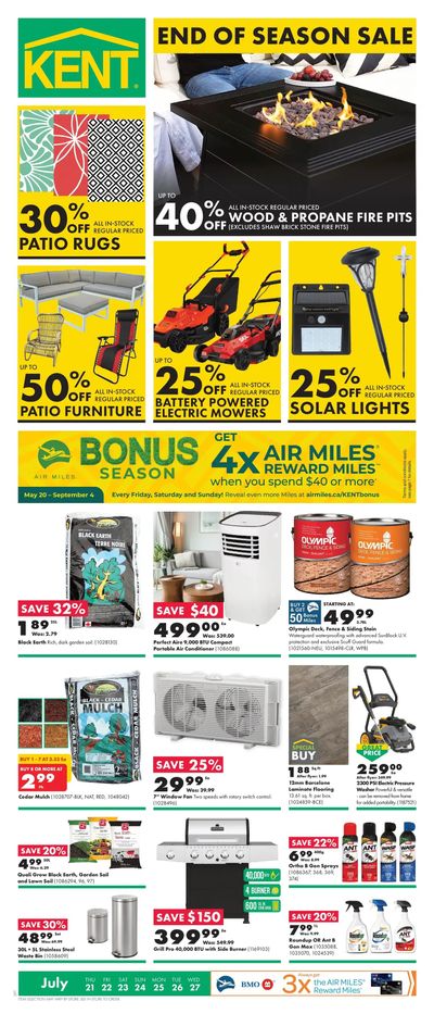 Kent Building Supplies Flyer July 21 to 27