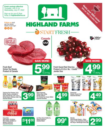 Highland Farms Flyer July 21 to 27