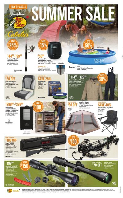 Bass Pro Shops Flyer July 21 to August 3