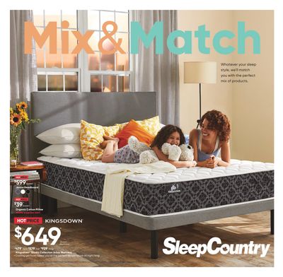 Sleep Country Flyer July 20 to 24