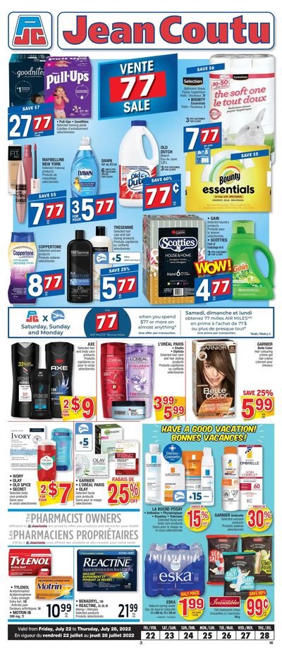 Jean Coutu (NB) Flyer July 22 to 28
