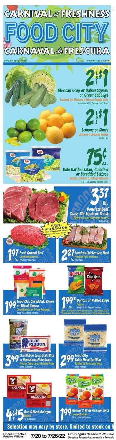 Food City (AZ) Weekly Ad Flyer July 20 to July 27