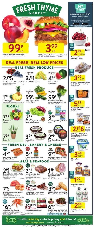 Fresh Thyme Weekly Ad Flyer July 20 to July 27