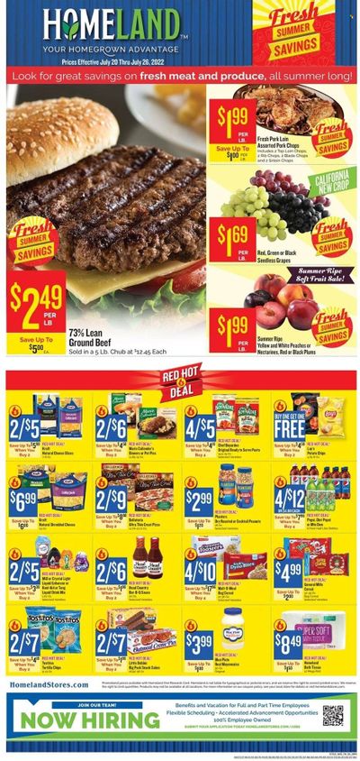 Homeland (OK, TX) Weekly Ad Flyer July 20 to July 27