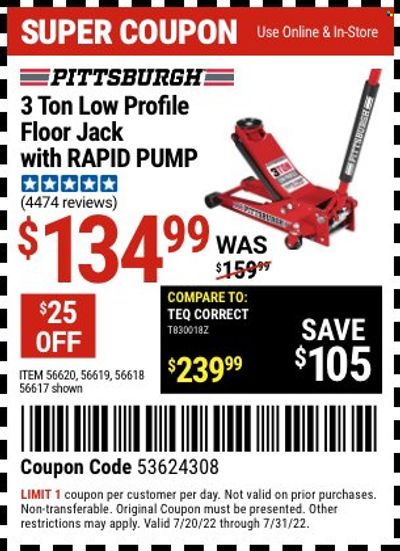 Harbor Freight Weekly Ad Flyer July 20 to July 27