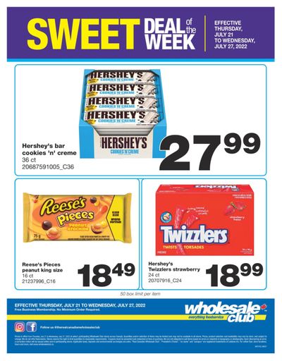 Wholesale Club Sweet Deal of the Week Flyer July 21 to 27
