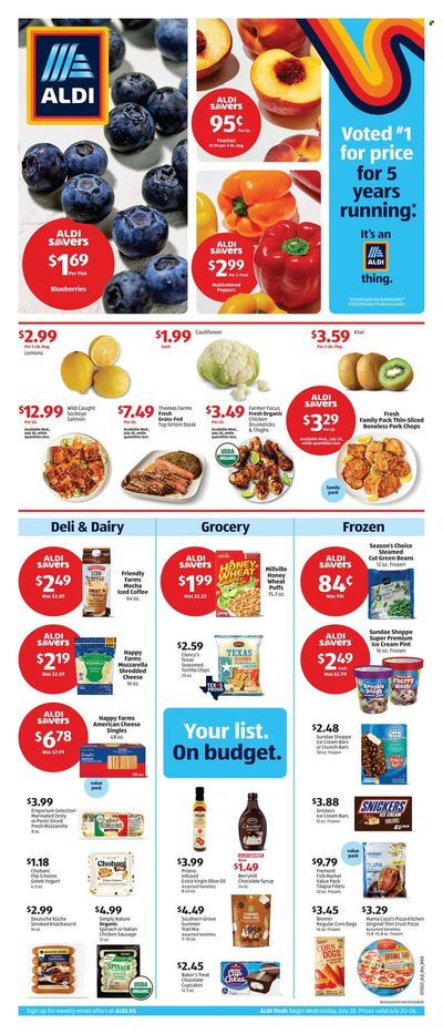 ALDI Weekly Ad Flyer July 20 to July 27