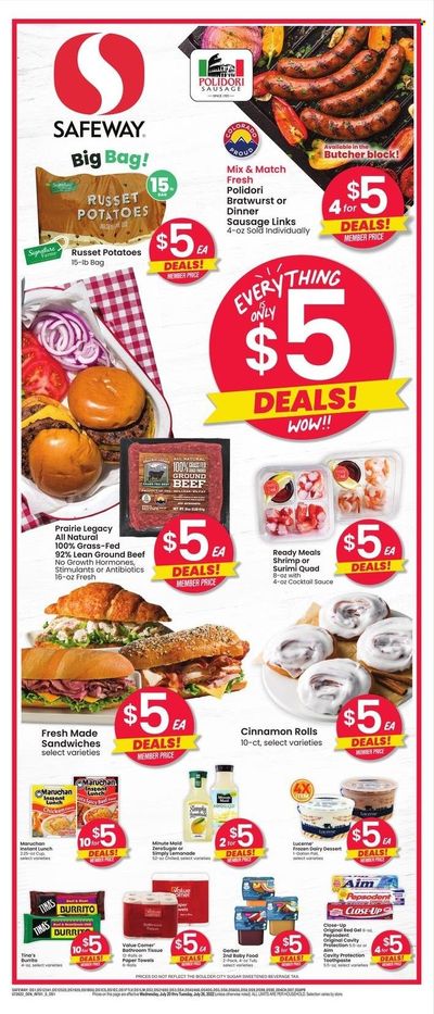 Safeway (CO) Weekly Ad Flyer July 20 to July 27