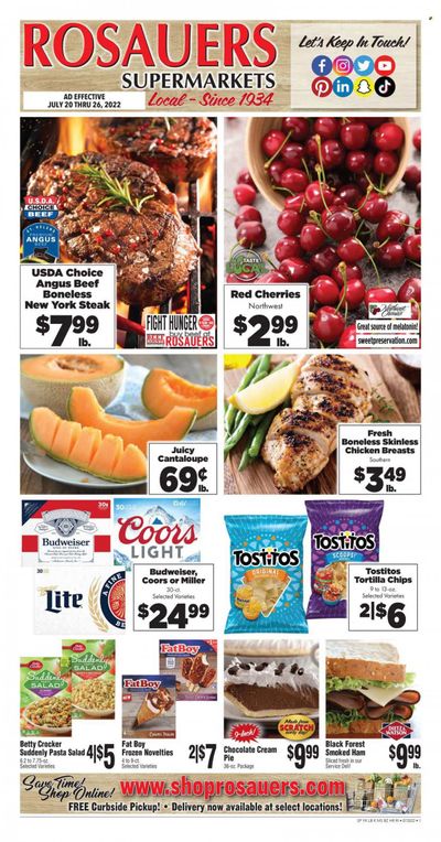 Rosauers (ID, MT, OR, WA) Weekly Ad Flyer July 20 to July 27