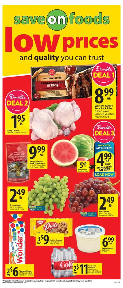 Save on Foods (AB) Flyer July 21 to 27