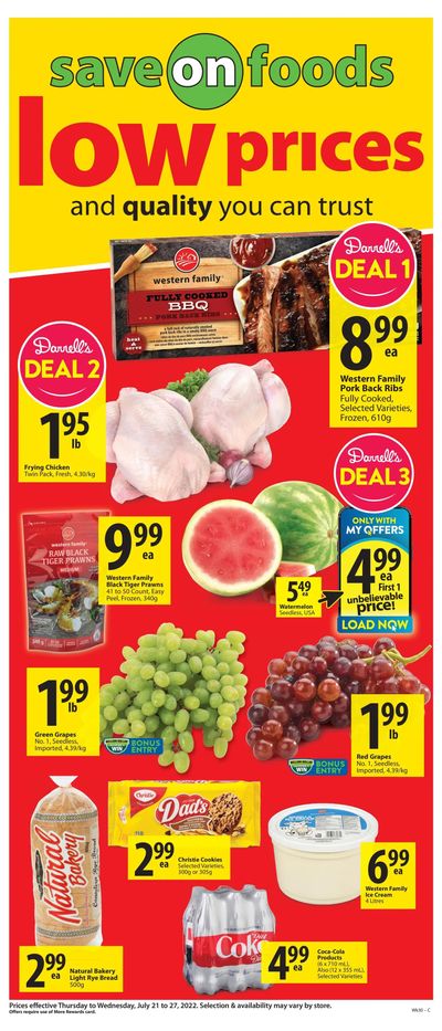 Save on Foods (SK) Flyer July 21 to 27