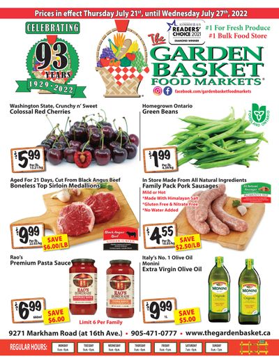 The Garden Basket Flyer July 21 to 27