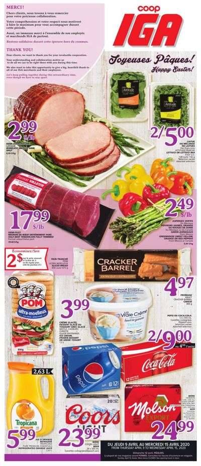 Coop IGA Flyer April 9 to 15