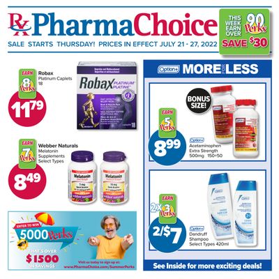 PharmaChoice Health Centre Flyer July 21 to 27