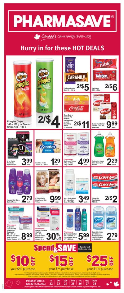 Pharmasave (West) Flyer July 22 to 28