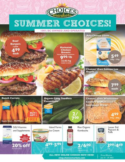 Choices Market Flyer July 21 to 27