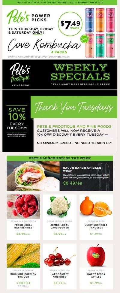 Pete's Fine Foods Flyer July 21 to 27