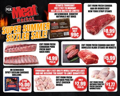 M.R. Meat Market Flyer July 21 to 28
