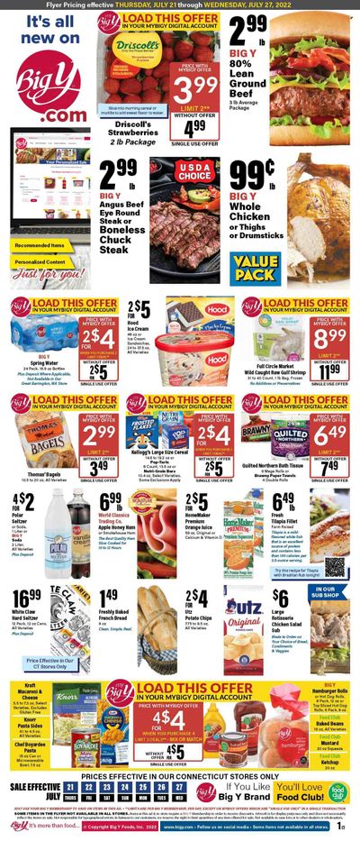 Big Y (CT) Weekly Ad Flyer July 21 to July 28