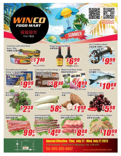 WinCo Food Mart (HWY 7) Flyer July 21 to 27