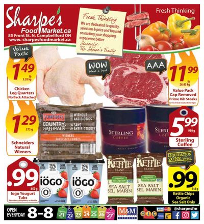 Sharpe's Food Market Flyer July 21 to 27