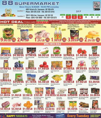 88 Supermarket Flyer July 21 to 27