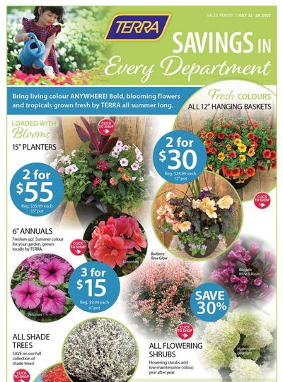 Terra Greenhouses Flyer July 22 to 28