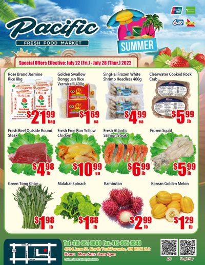 Pacific Fresh Food Market (North York) Flyer July 22 to 28